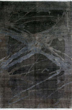 Soyut Desenli Gri Halı