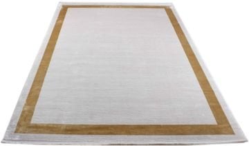 Gold Çerçeveli Bambu Halı