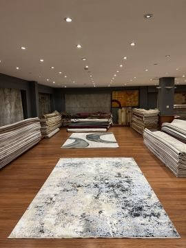 Renkli Tasarım Modern Salon Halı