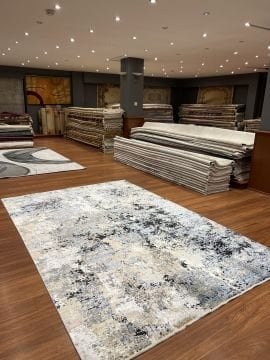 Renkli Tasarım Modern Salon Halı
