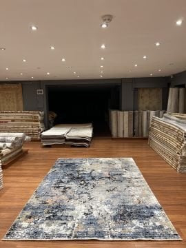 Renkli Tasarım Modern Salon Halı