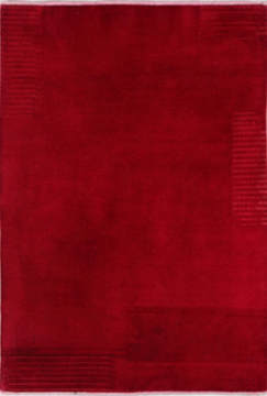 Kırmızı Overdye Nepal Halısı 1.20 x 1.80