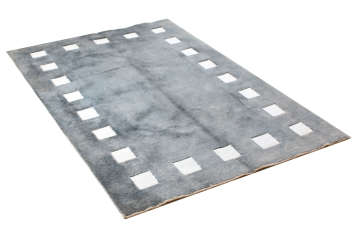 Kenarlarında İpek Kareler Olan El Halısı 1.20 x 1.80