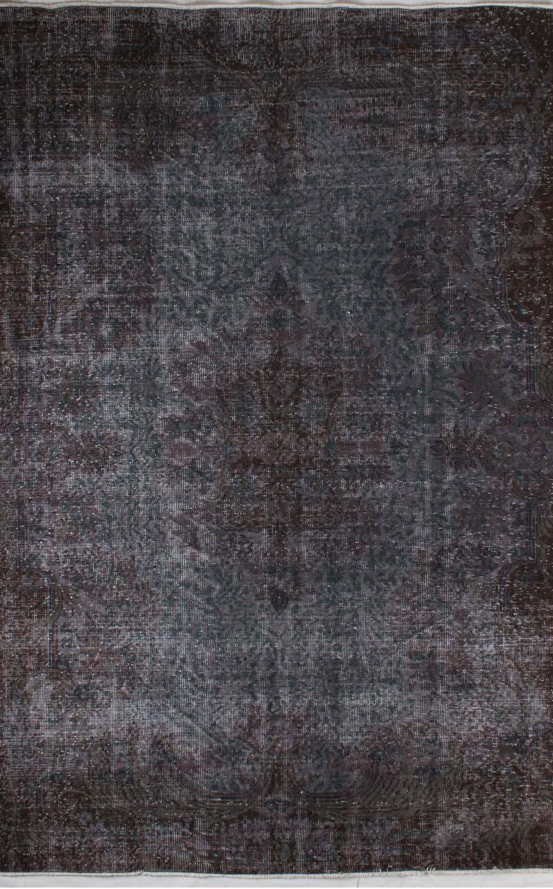 Antrasit Desenli Vintage Halı