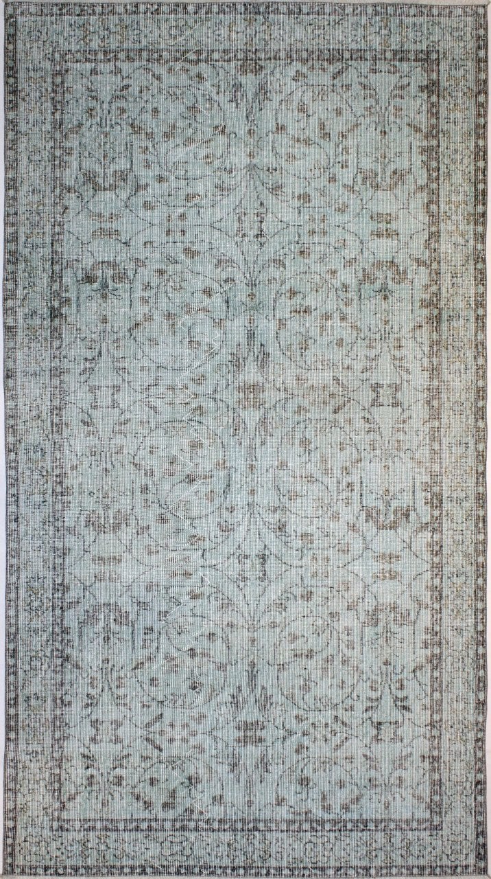 Aqua Mavi Vintage Halı