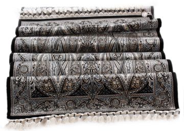 Bamboo Hallway Carpet with Silk Carpet Look