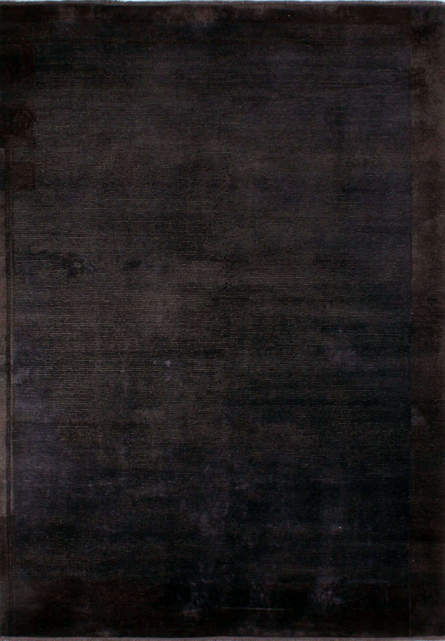 Siyah Düz Desensiz Yün Halı 1.70 x 2.40