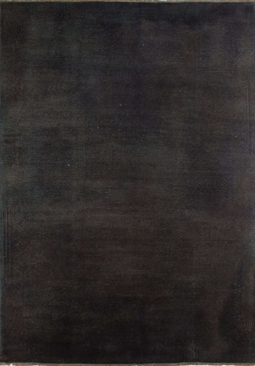 Siyah Düz Desensiz El Halısı