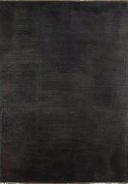 Siyah Düz Desensiz El Halısı