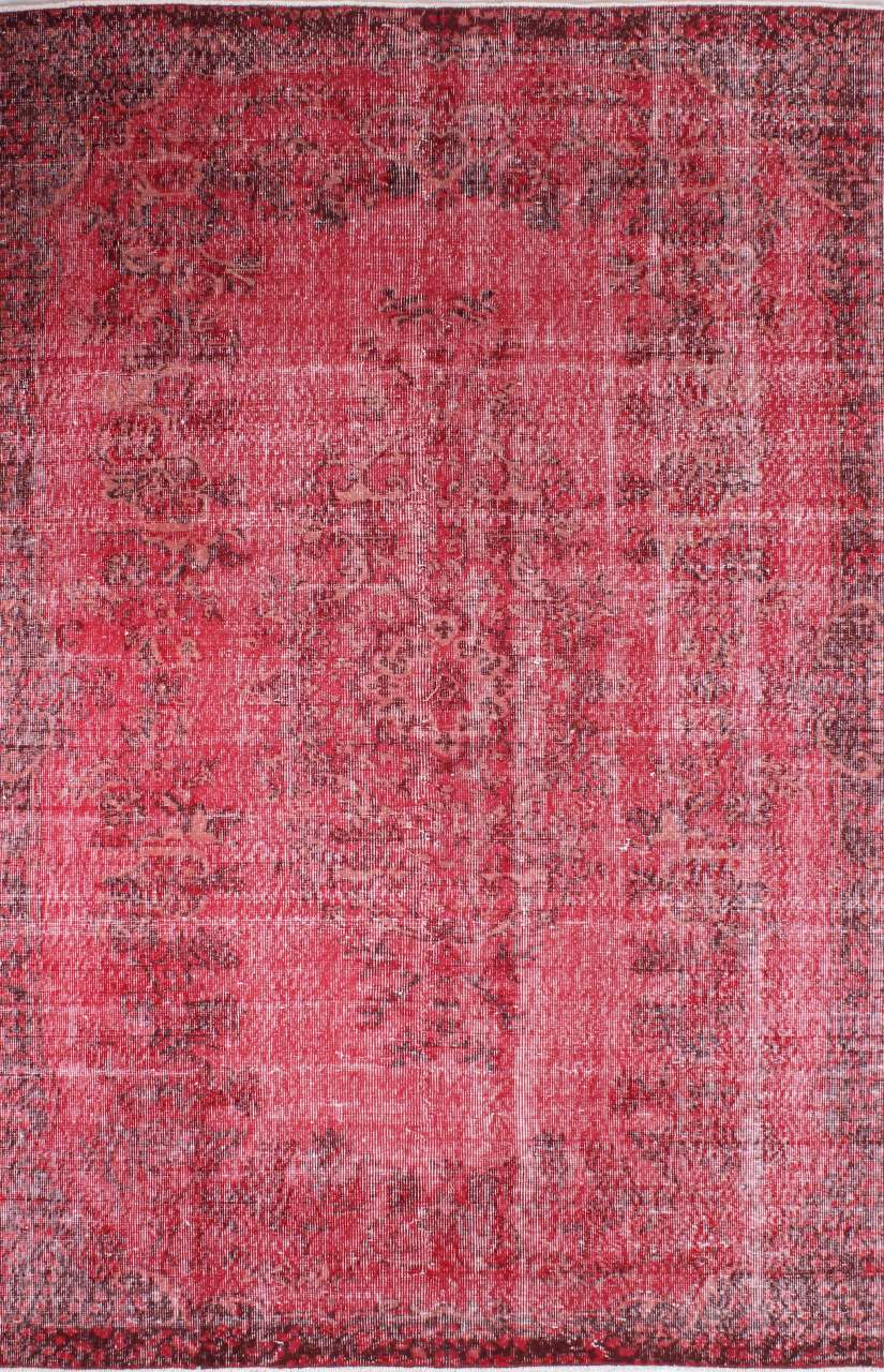 Kırmızı Renk Tıraşlanmış Halı