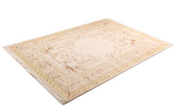 Neoklasik İpek Desenli El Dokuması Halı