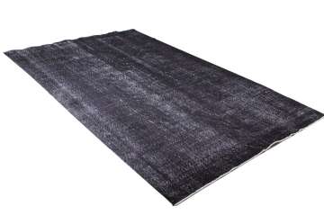 Siyah Tıraşlı Vintage Halı