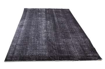 Siyah Tıraşlı Vintage Halı