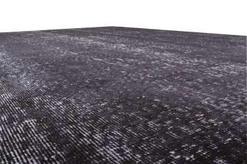 Siyah Tıraşlı Vintage Halı