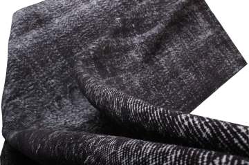 Siyah Tıraşlı Vintage Halı