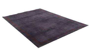 Antrasit Zeminli Bordo Kenar Desenli Halı 1.80 x 2.60