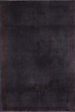 Antrasit Zeminli Bordo Kenar Desenli Halı 1.80 x 2.60