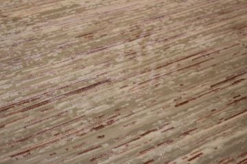 Pembe Çizgili Yuvarlak Halı