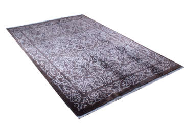 İpek Desenli Antrasit Halı