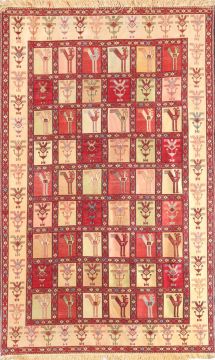 Pure Silk Persian Shahseven Rug