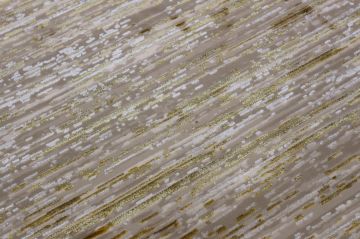 Sarı Çizgili Yuvarlak Halı