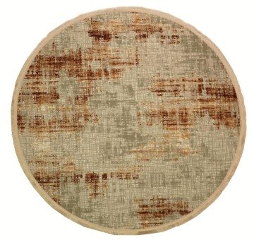 Somon Rengi Yuvarlak Halı