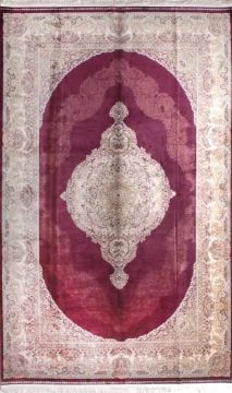 Bordo Klasik İpek Salon Halısı