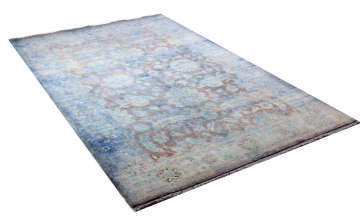 Mavi Renk Geçişli İran Halısı