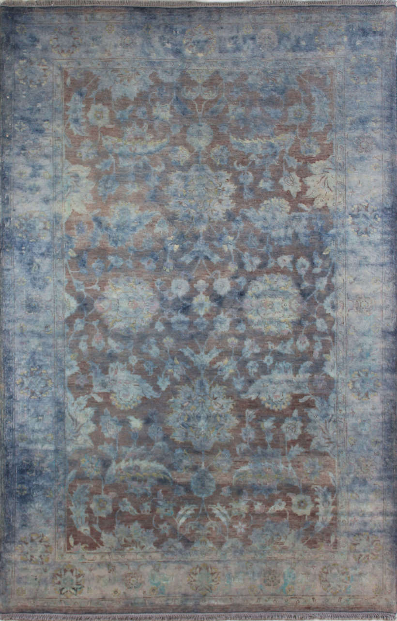 Mavi Renk Geçişli İran Halısı