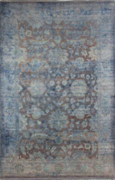 Mavi Renk Geçişli İran Halısı