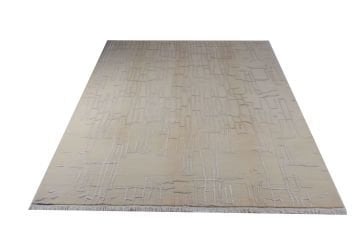 Kabartma İpek Desenli Modern Halı
