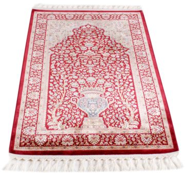 Bordo Bambu İpek Namazlık Seccade 0,80 x 1,25 = 1,00m²