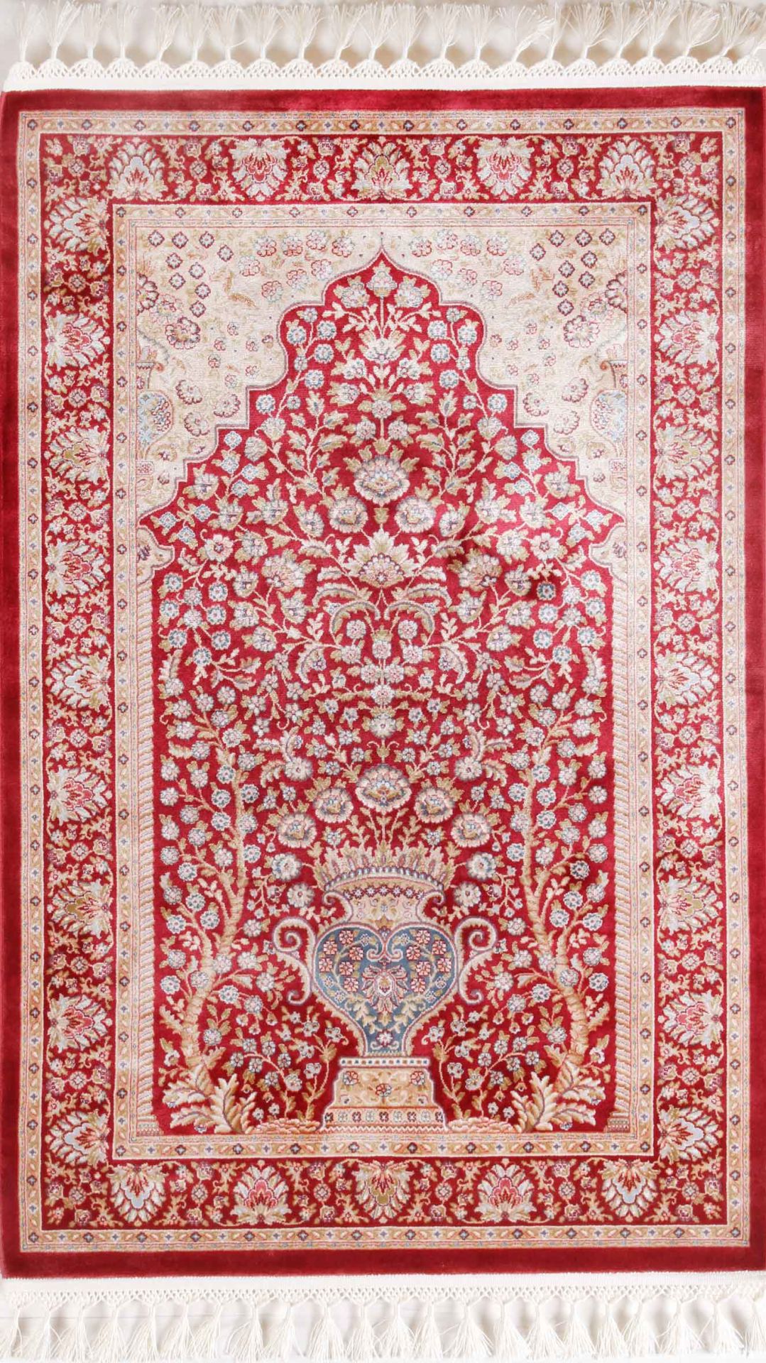 Bordo Bambu İpek Namazlık Seccade 0,80 x 1,25 = 1,00m²
