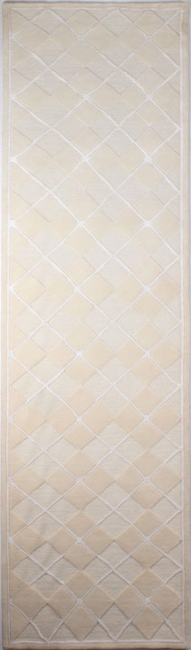 Kabartma Baklava Desenli El Dokuması Yolluk