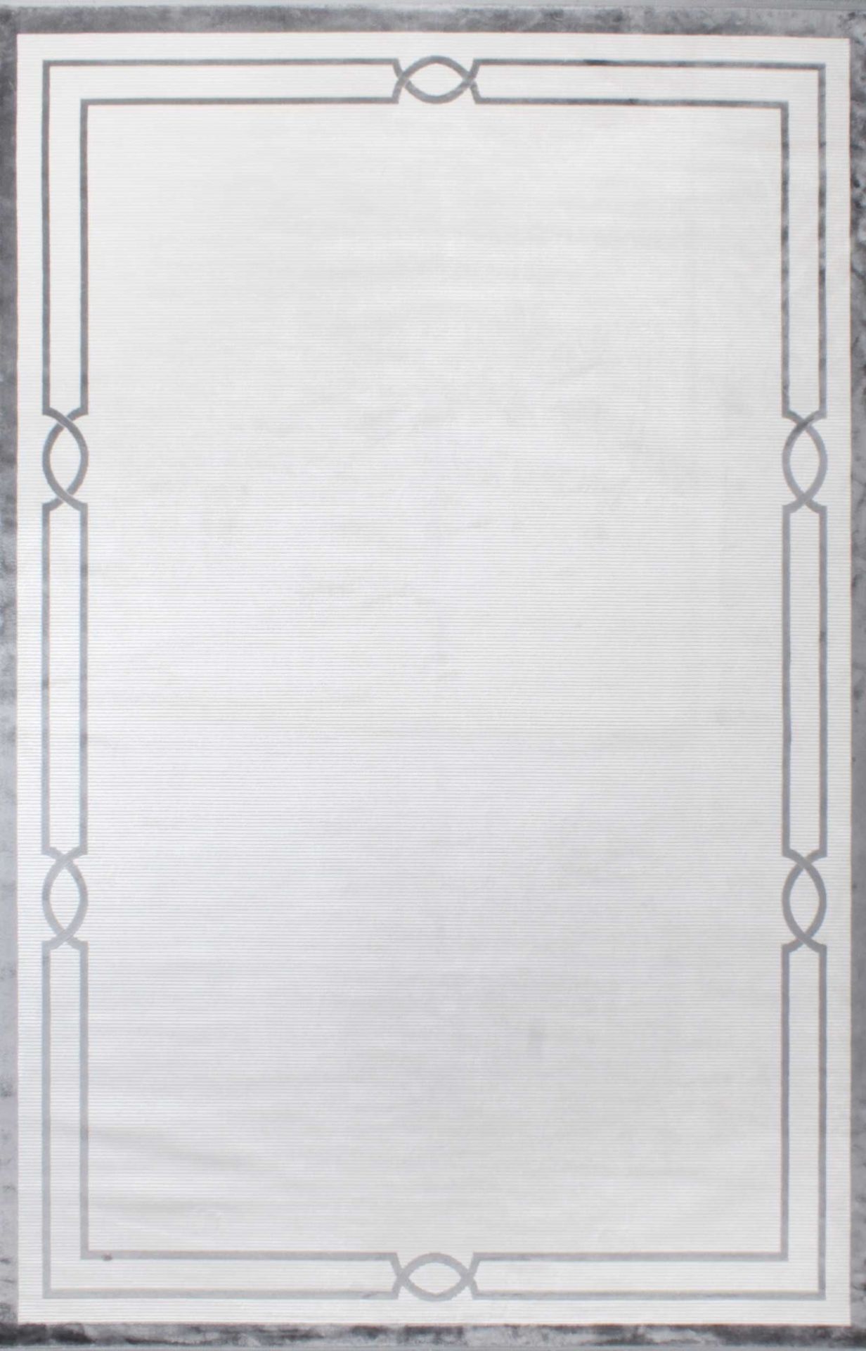 Modern Köşe Çerçeveli Bambu Halı