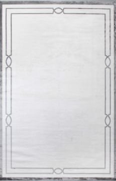 Modern Köşe Çerçeveli Bambu Halı