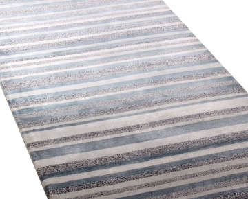 Parlak Mavi Çizgili Koridor Halısı