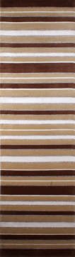Kahverengi Çizgili Koridor Halısı