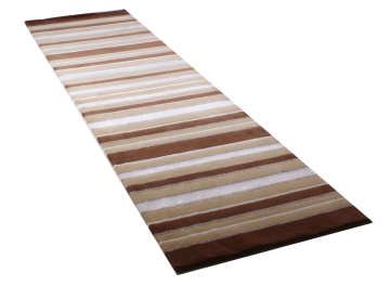 Kahverengi Çizgili Koridor Halısı 0.80 x 3.00