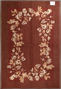 Çift Taraflı Kırmızı Şönil Kilim