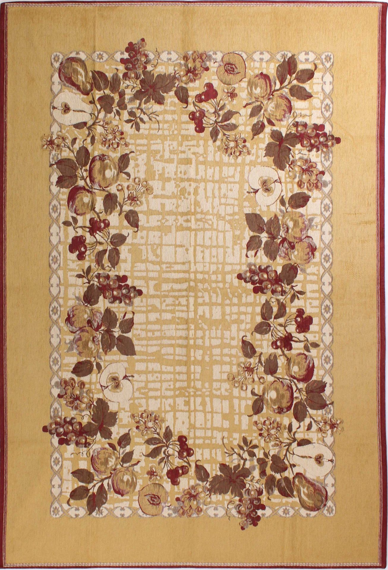 Çift Taraflı Kırmızı Şönil Kilim