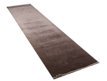 Ortası Kahverengi İpek Çizgili Yolluk 0.80 x 3.00