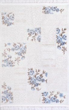 Mavi Çiçekli Kilim