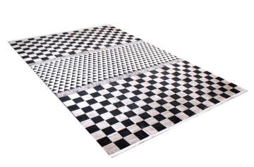 Geometrik Desenli Bambu Halı