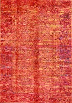 Kırmızı Bambu İpek Halı