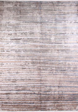 Ton in Ton Renk Geçişli Çizgili Bambu Halı 2.00 x 2.90