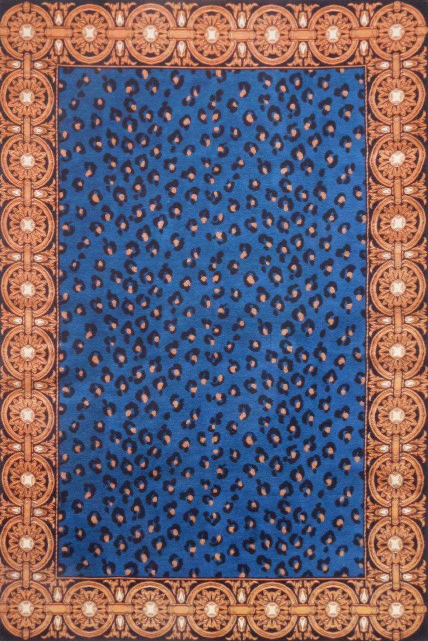 Lacivert Modern Şönil Kilim