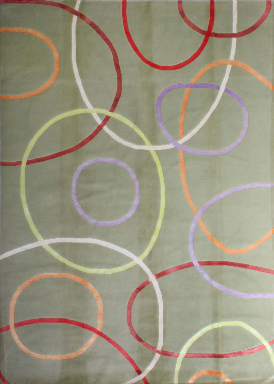 Renkli Modern El Halısı