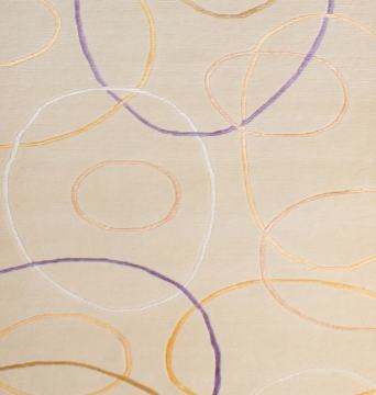 İpek Desenli Modern El Halısı