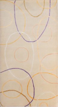 İpek Desenli Modern El Halısı